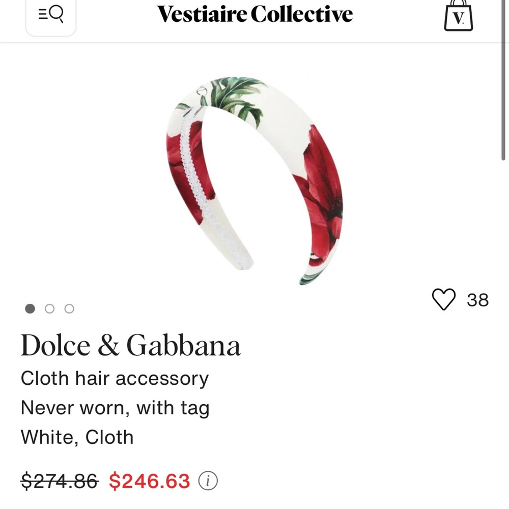 Dolce and Gabbana poppy headband kids